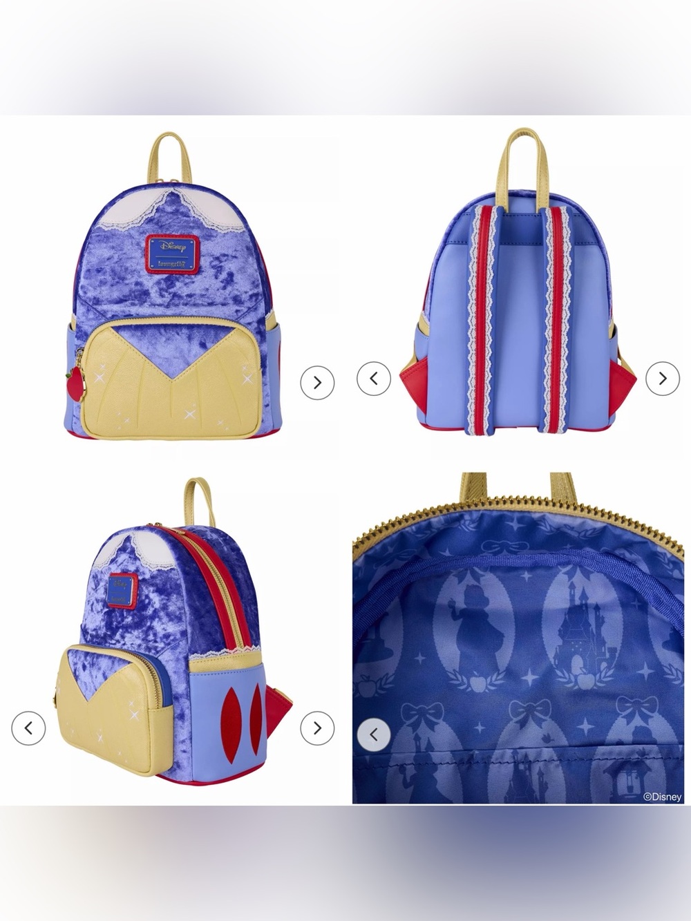 NWOT Loungefly Disney Snow White and the Seven Dwarfs Snow White Dress backpack